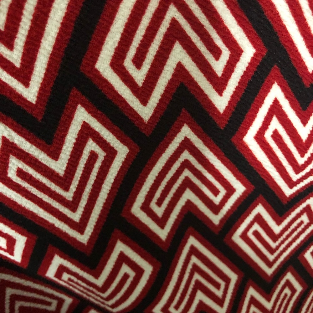 LulaRoe Red Black White Nicole Dress NWT Size M - Picture 5 of 8